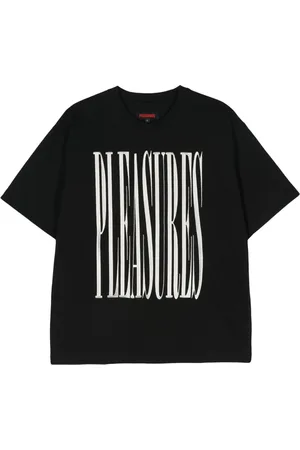 Pleasures Logo-embroidered cotton T-shirt
