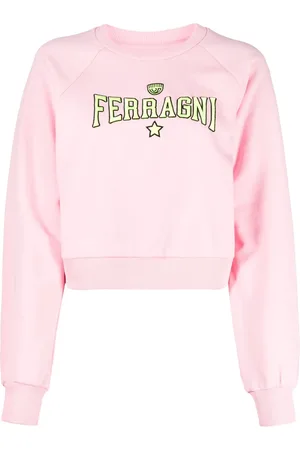 Chiara Ferragni Embroidered-logo cotton sweatshirt