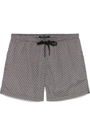 TAGLIATORE Geometric-print swim shorts