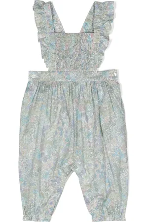 Tartine Et Chocolat Floral-print cotton romper