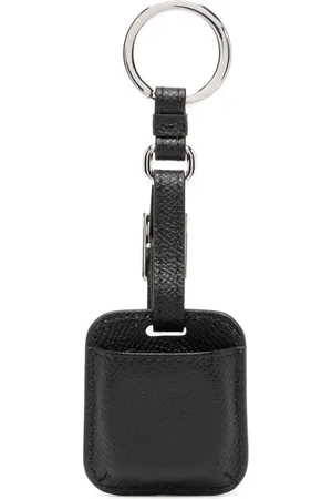 Bally Logo-debossed leather keyring