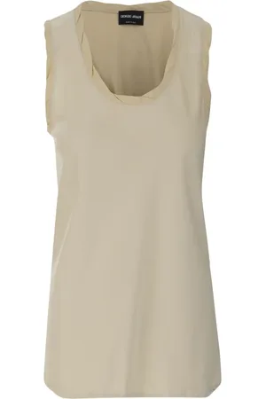 Giorgio Armani Scoop-neck longline vest