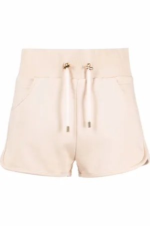 Balmain Badge-print track shorts
