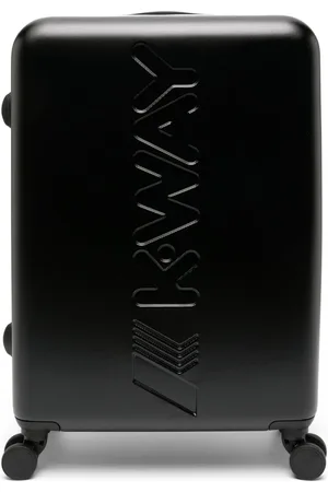 K-Way Logo-debossed hard suitcase