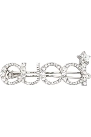 Gucci Crystal-logo hair clip