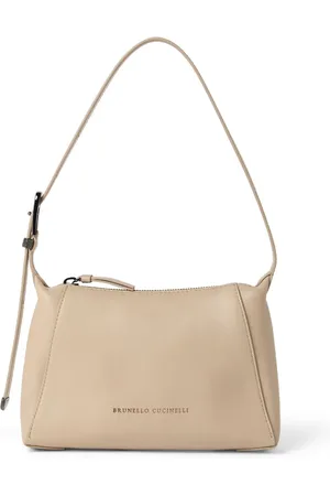 Brunello Cucinelli Logo-debossed shoulder bag