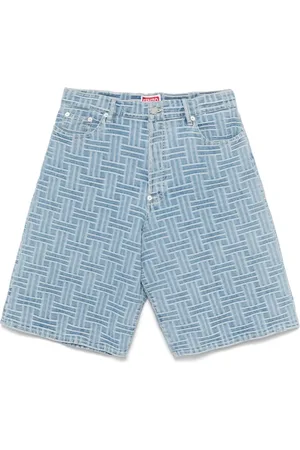 Kenzo Weave denim shorts
