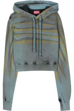 Diesel F-Slimmy-Hood-Whisk cropped hoodie