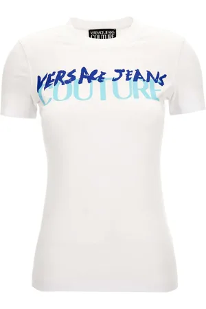 VERSACE Logo-print cotton T-shirt