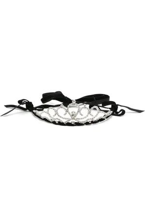 MONNALISA Rhinestone-embellished tiara headband