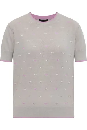 Emporio Armani Eagle-embroidered top