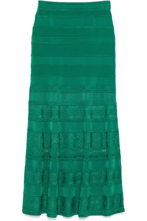 Sandro Decorative-knit maxi skirt