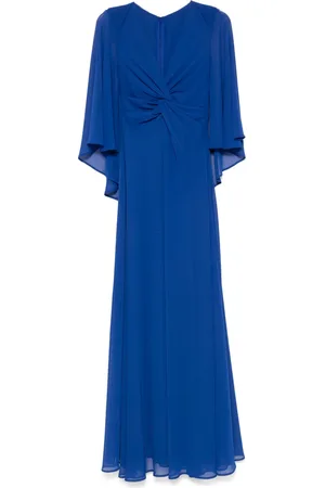 TALBOT RUNHOF Knot-detail cape gown