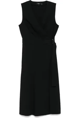 THEORY Belted midi dress