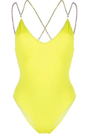 GCDS Crystal-strap swimsuit