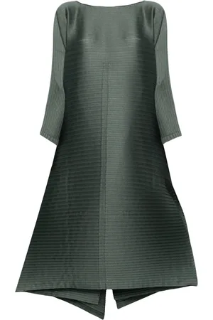 Issey Miyake Panelled pleated midi dress
