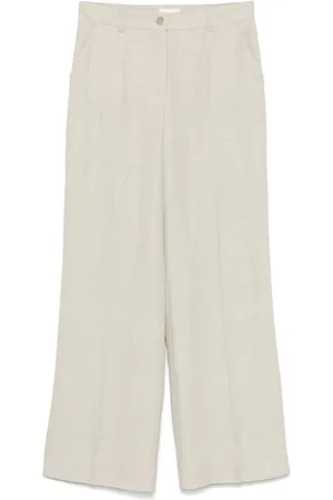 P.A.R.O.S.H. Slub-texture trousers