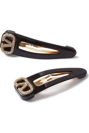 VALENTINO GARAVANI VLogo Signature crystal hair clips