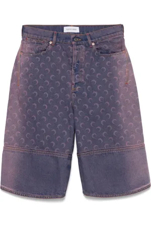 Marine Serre Moon denim shorts