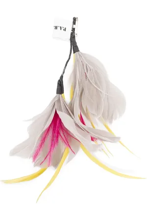 P.A.R.O.S.H. Feather-embellished brooche
