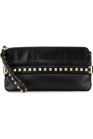 VALENTINO GARAVANI 2000-2017 Leather Rockstud Wristlet clutch bag