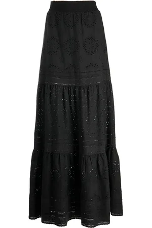 ALICE+OLIVIA Reise tiered maxi skirt