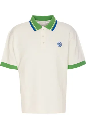 Drôle de Monsieur Contrast-collar polo shirt