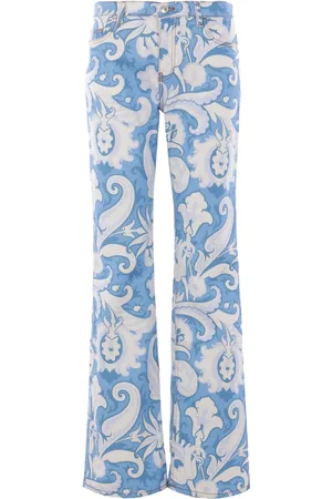 Etro Printed straight-leg jeans
