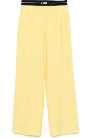 Msgm Logo-waistband trousers