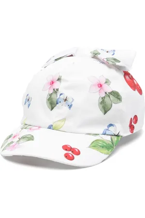 MONNALISA Botanical-print cap