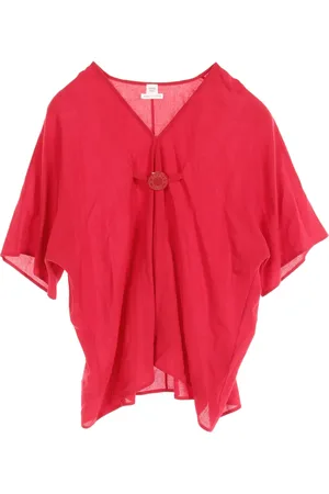 Hermès 2010s button-embossed blouse