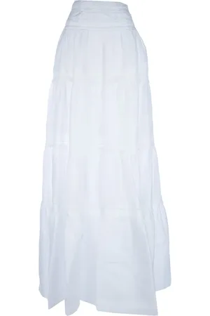 ERMANNO SCERVINO Lace-appliqu?? cotton skirt