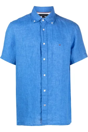 Tommy Hilfiger Embroidered-logo linen shirt