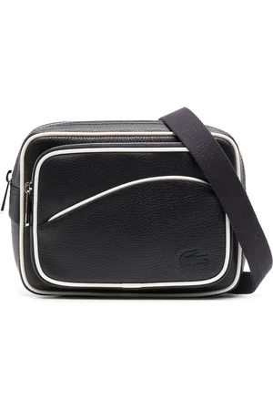 Lacoste Angy grain leather reporter bag