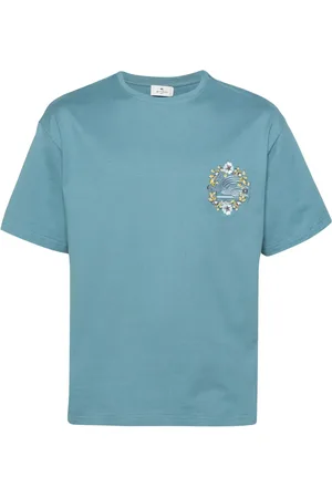 Etro Pegaso-embroidered cotton T-shirt