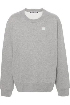 Acne Studios Face-patch cotton sweatshirt