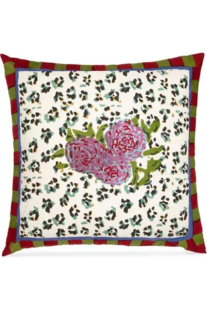 LISA CORTI Medium Leopard Stripes cushion (60cm x 60cm)