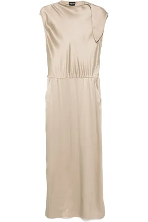 Giorgio Armani Tie-shoulder gown