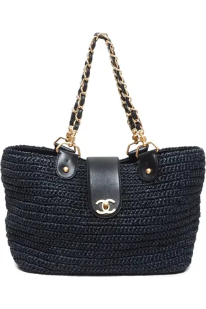 CHANEL 2005-2006 raffia handbag