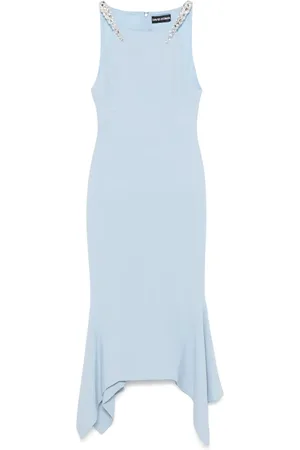 DAVID KOMA Crystal-embellished midi dress