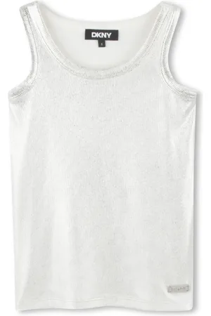 DKNY Logo-plaque tank top