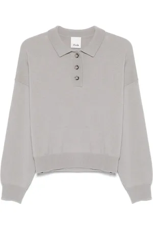 Allude Knitted polo top