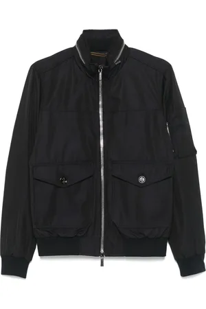 MOORER Twill bomber jacket