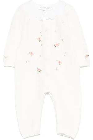 Tartine Et Chocolat Flowery embroidery romper