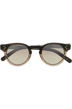 GARRETT LEIGHT Gradient-effect round-frame sunglasses