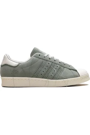Y-3 X Superstar "Silver Green/Off White/Light Brown" sneakers