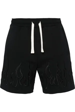 Vision Of Super Flame-embroidered track shorts