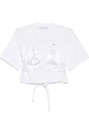 pushBUTTON Bra point cropped top