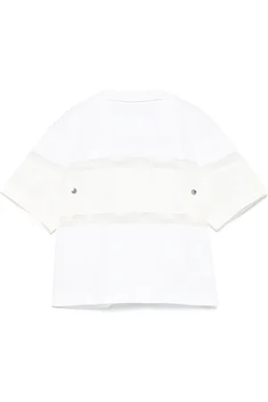 SACAI Contrast-panel T-shirt