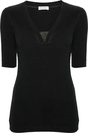 Brunello Cucinelli Monili-embellished T-shirt